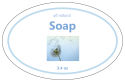 Pure Small Oval Bath Body Label